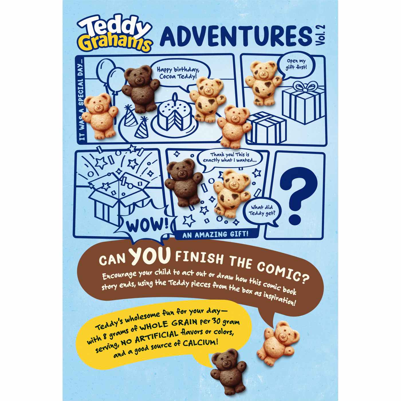 Teddy Grahams Chocolate Graham Snacks; image 10 of 10