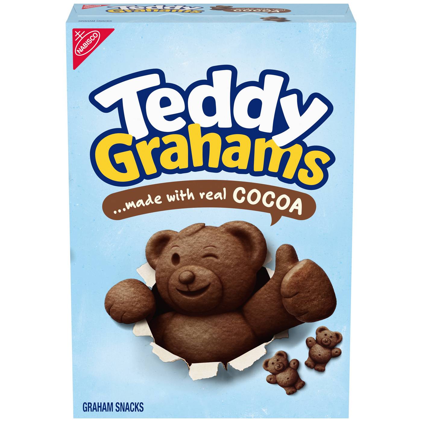 Teddy Grahams Chocolate Graham Snacks; image 1 of 10