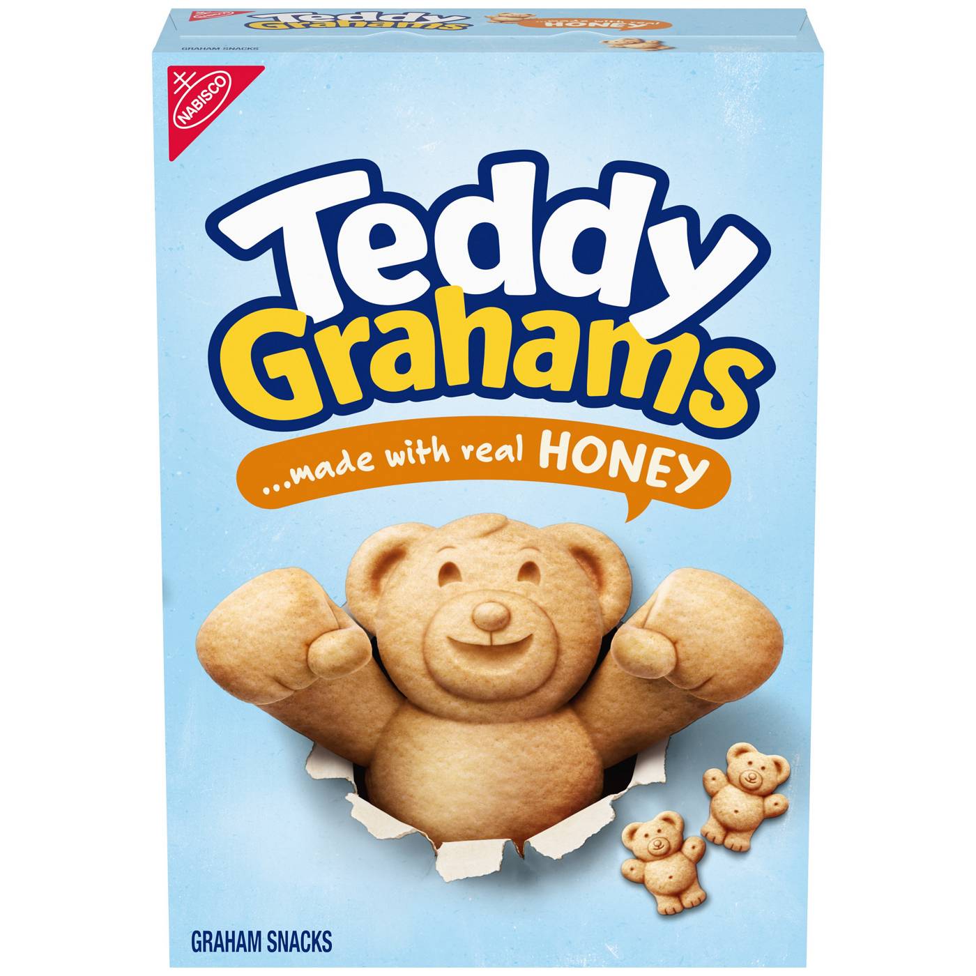 Teddy Grahams Honey Graham Snacks; image 1 of 10