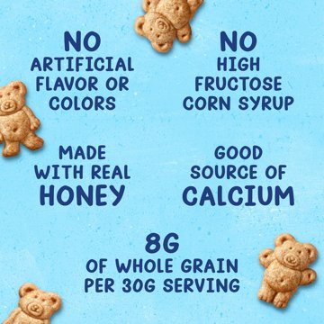 Teddy Grahams Honey Graham Snacks, 10 oz