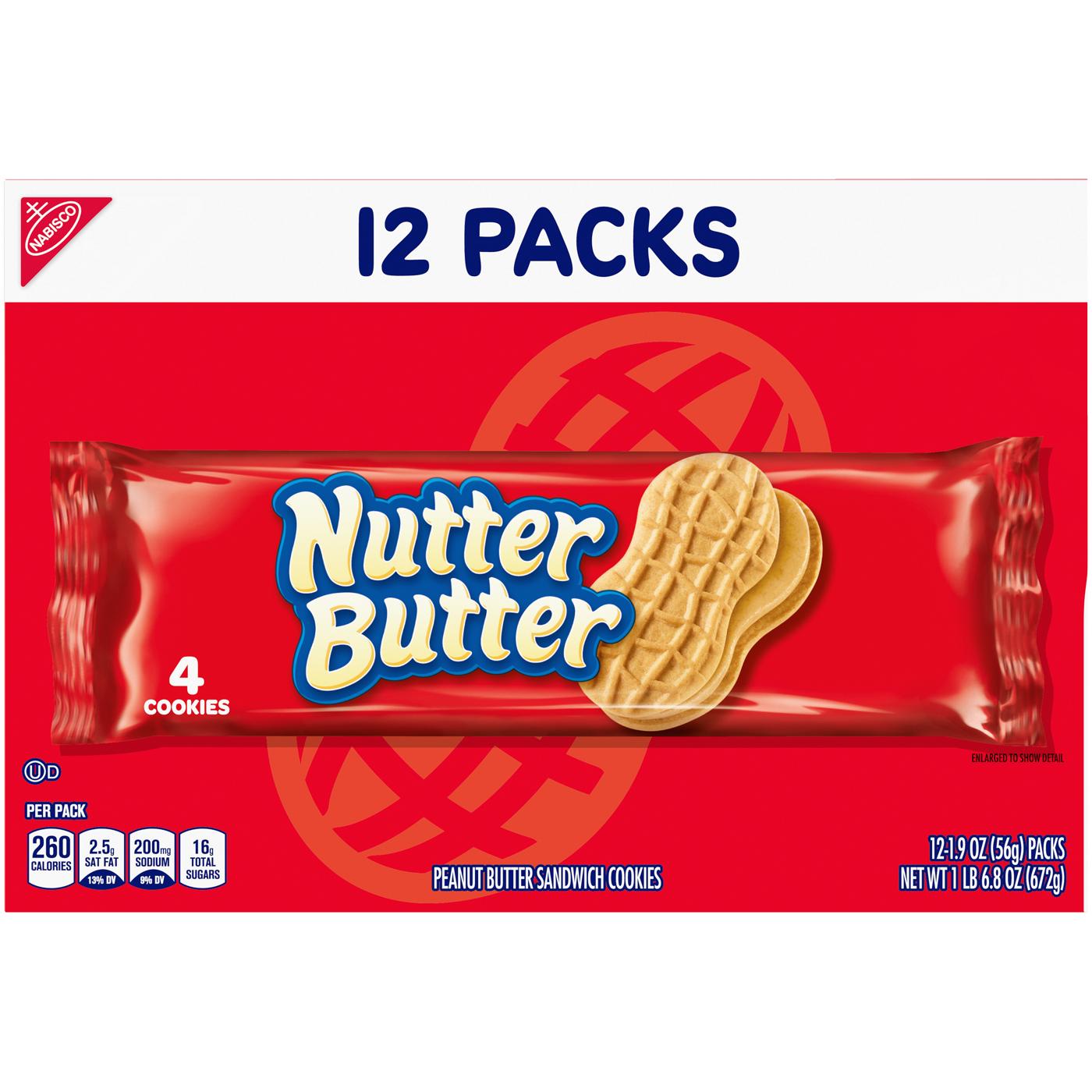 Nutter Butter Peanut Butter Sandwich Cookies; image 8 of 10