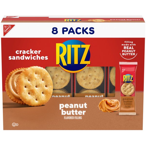 Ritz Peanut Butter Sandwich Crackers Snack Packs, 8 pk
