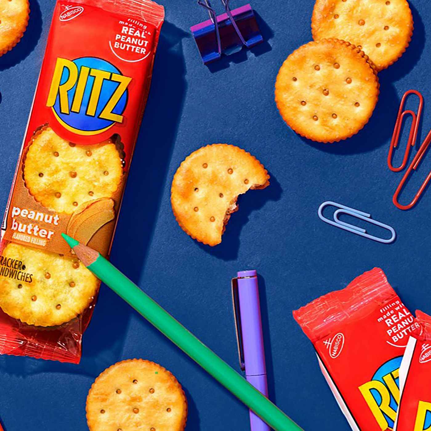 Ritz Peanut Butter Sandwich Crackers Snack Packs; image 4 of 7