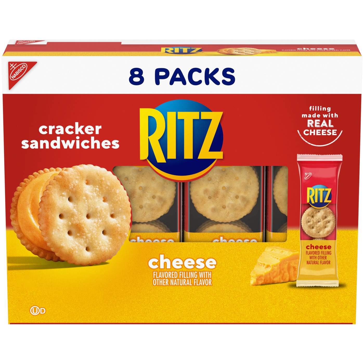 Ritz Cheese Sandwich Crackers Snack Packs; image 1 of 10