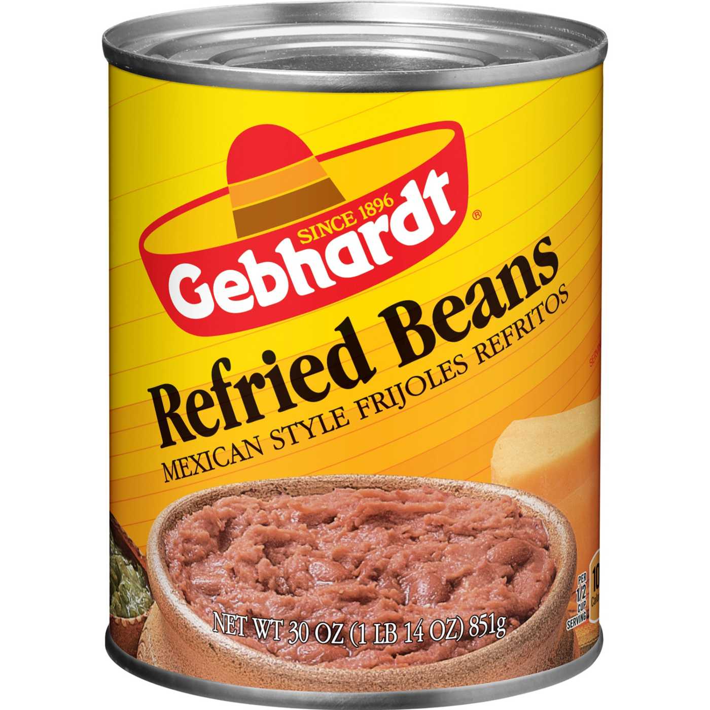 Gebhardt’s Mexican Style Refried Beans; image 1 of 3