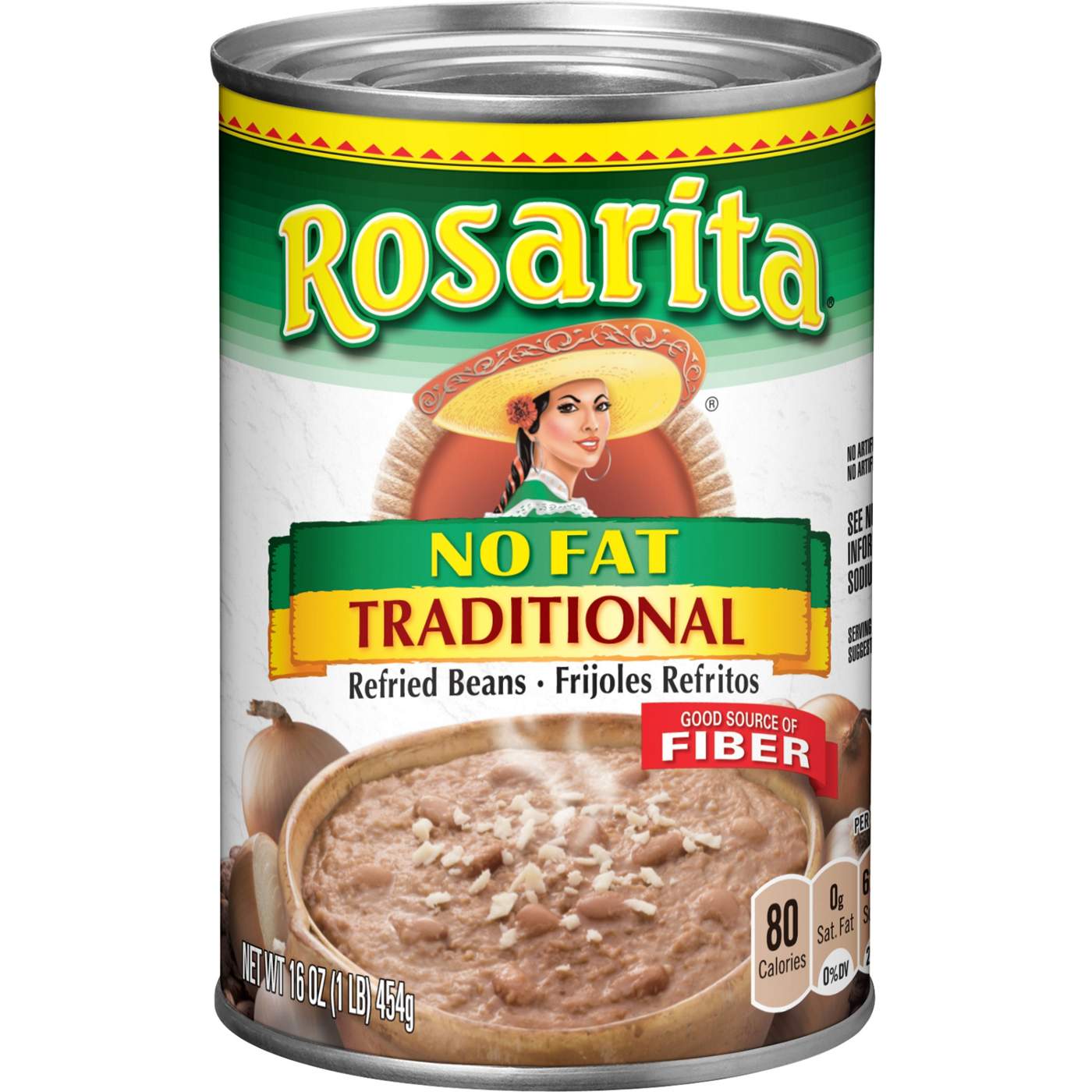Rosarita No Fat Traditional Refried Beans; image 1 of 5