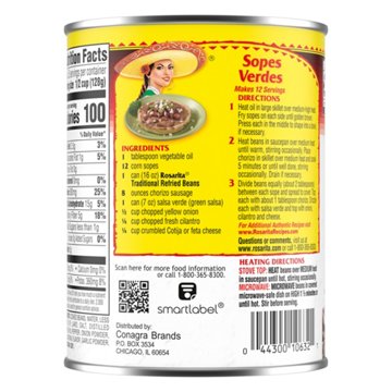 Rosarita Traditional Refried Beans, 16 oz