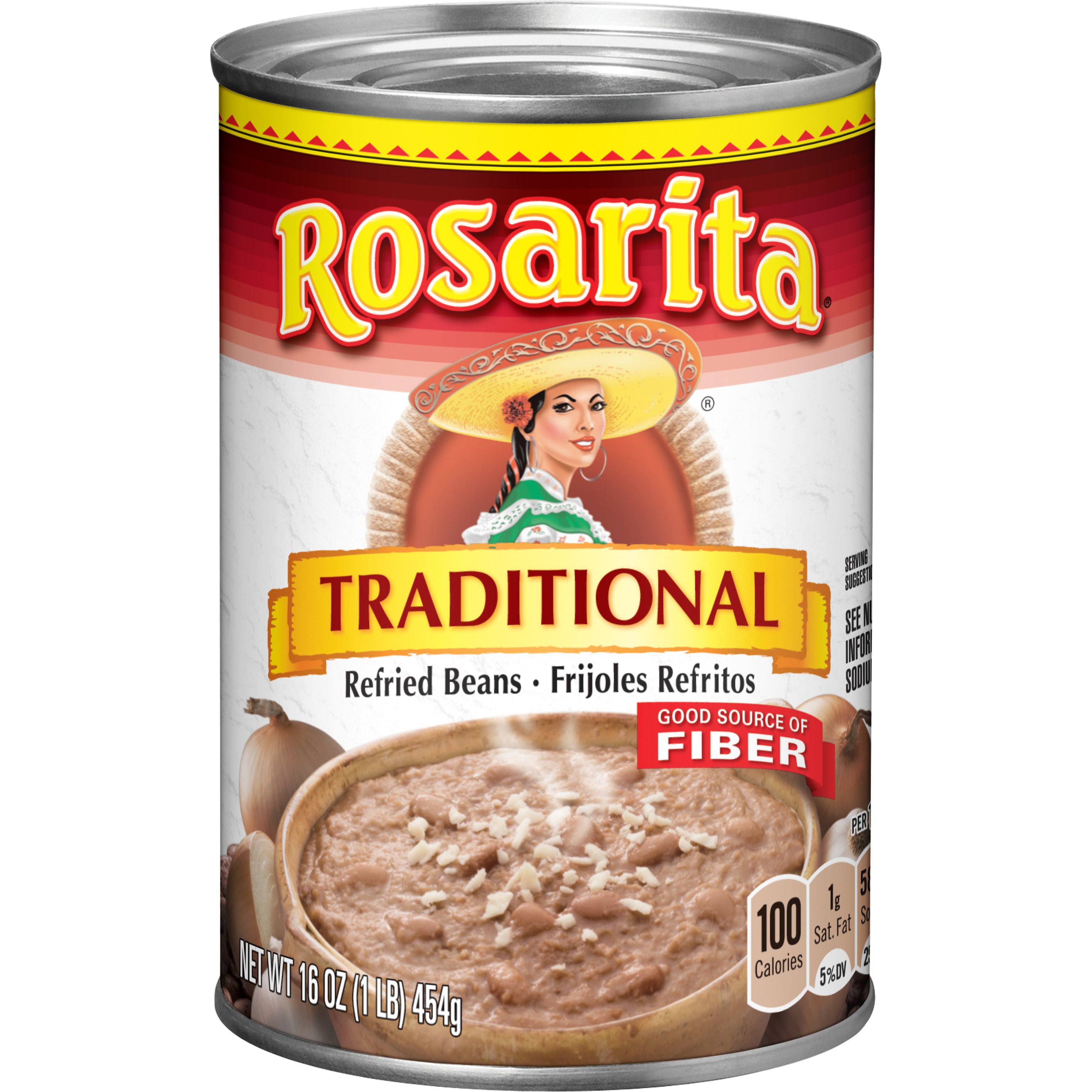 Rosarita Traditional Refried Beans Shop Beans Legumes At H E B