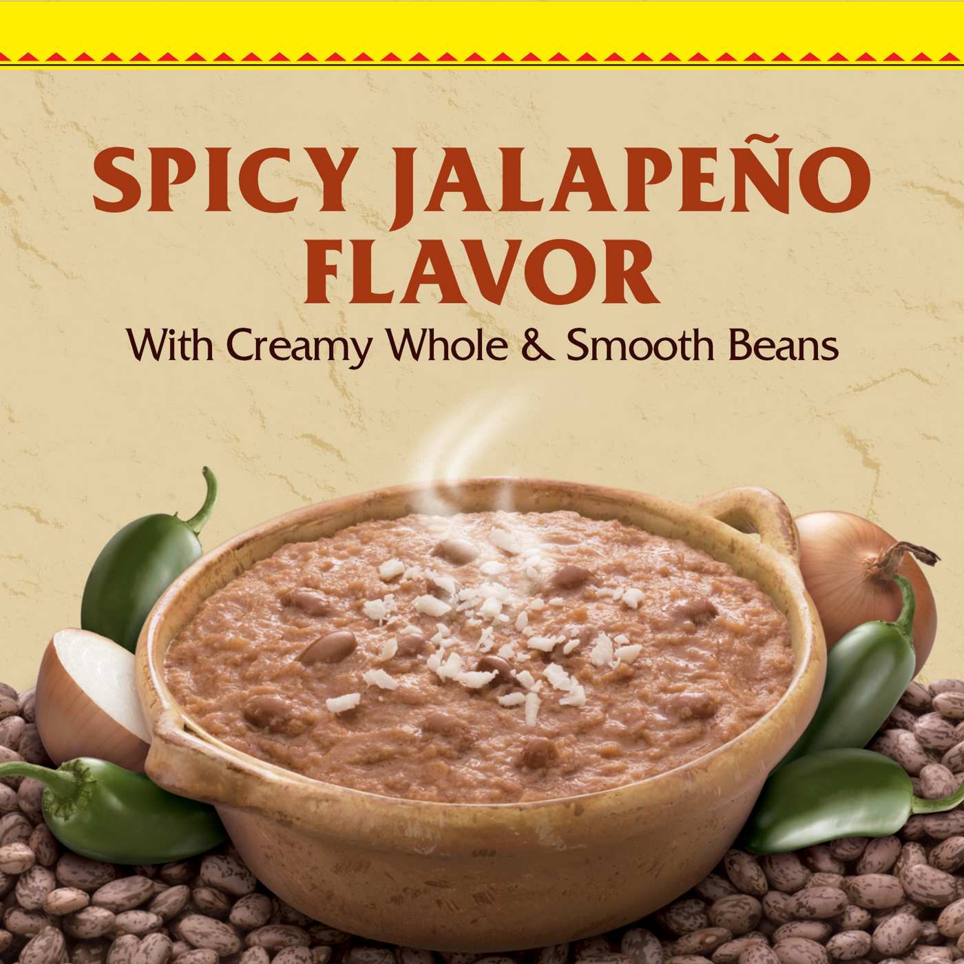 Rosarita Spicy Jalapeno Refried Beans Shop Beans & legumes at HEB