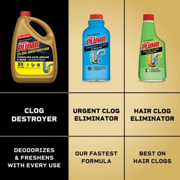 Liquid-Plumr Pro-Strength Clog Destroyer Liquid Drain Cleaner, 80 oz