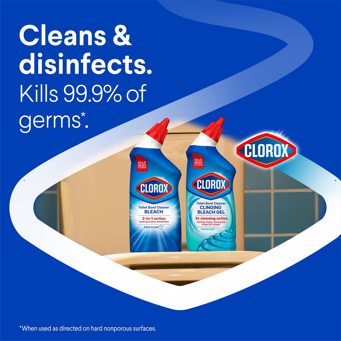 Clorox Rain Clean Toilet Bowl Cleaner with Bleach; image 3 of 12