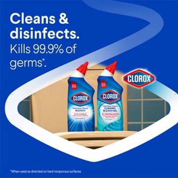 Clorox Rain Clean Toilet Bowl Cleaner with Bleach, 24 oz