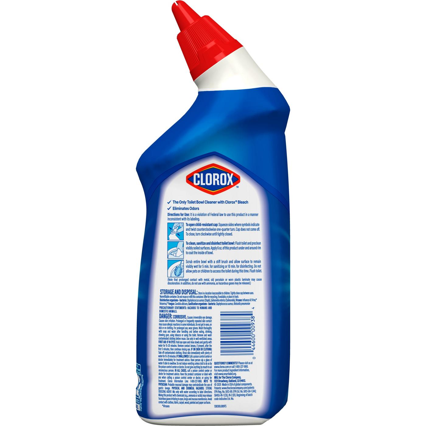 Clorox Rain Clean Toilet Bowl Cleaner with Bleach; image 8 of 12