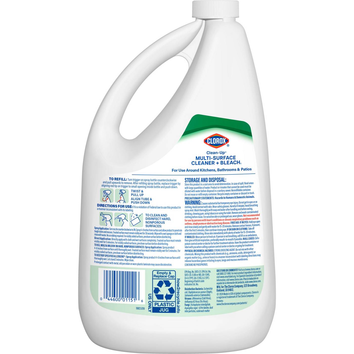 Clorox Clean-Up Multi-Surface Cleaner with Bleach Refill - Original; image 9 of 13