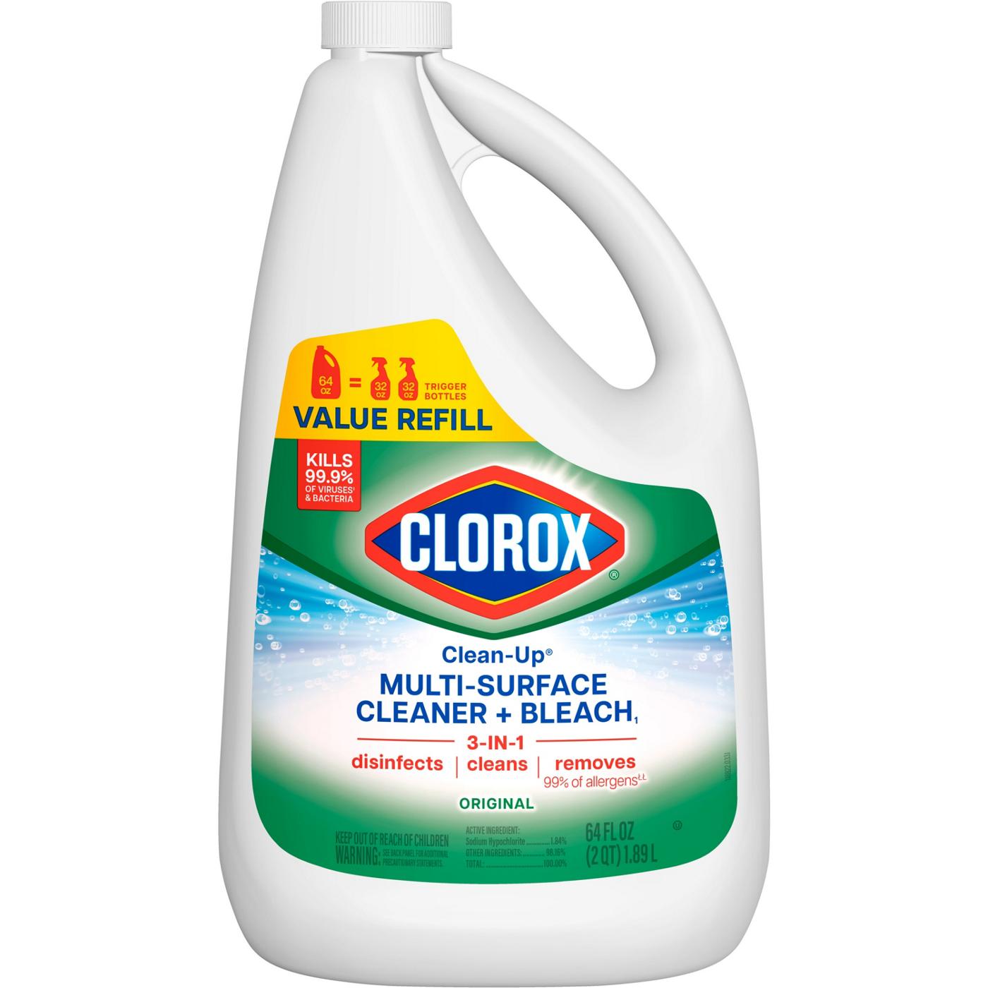 Clorox Clean-Up Multi-Surface Cleaner with Bleach Refill - Original; image 12 of 13