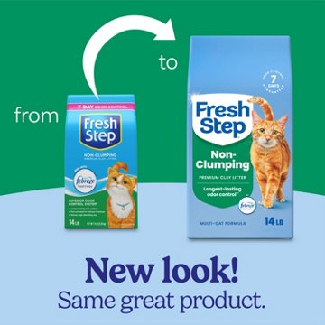 Fresh Step Non Clumping Cat Litter With Febreze Freshness, 14 lbs