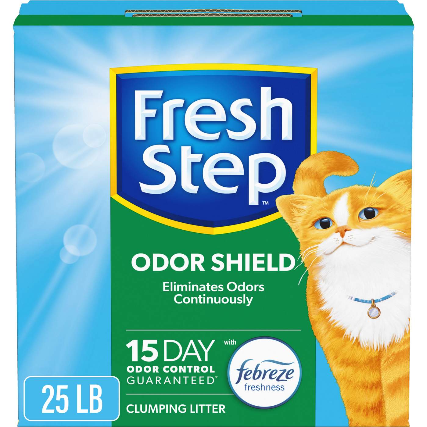 Fresh Step Odor Shield Scented Litter with the Power of Febreze - Clumping Cat Litter; image 1 of 4