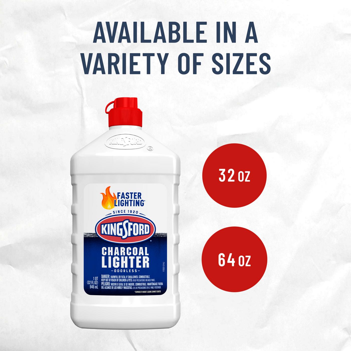 Kingsford Odorless Charcoal Lighter Fluid for BBQ Charcoal; image 4 of 9