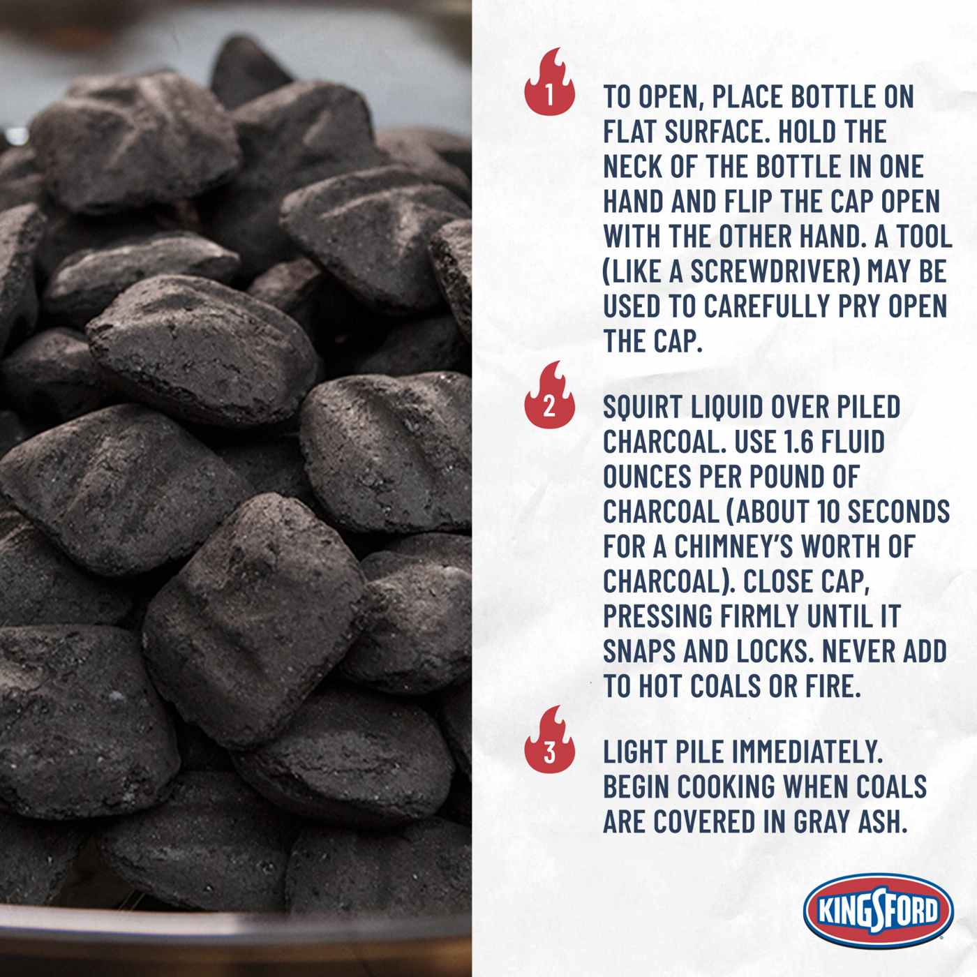 Kingsford Odorless Charcoal Lighter Fluid for BBQ Charcoal; image 6 of 6
