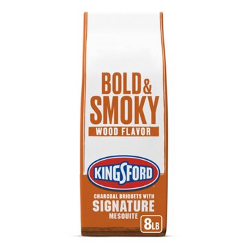 Kingsford Bold & Smoky Wood Flavor Charcoal Briquets with Signature Mesquite, 8 lb