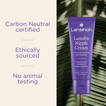 Lansinoh Lanolin Nipple Cream Safe for Breastfeeding Baby, 100% Natural