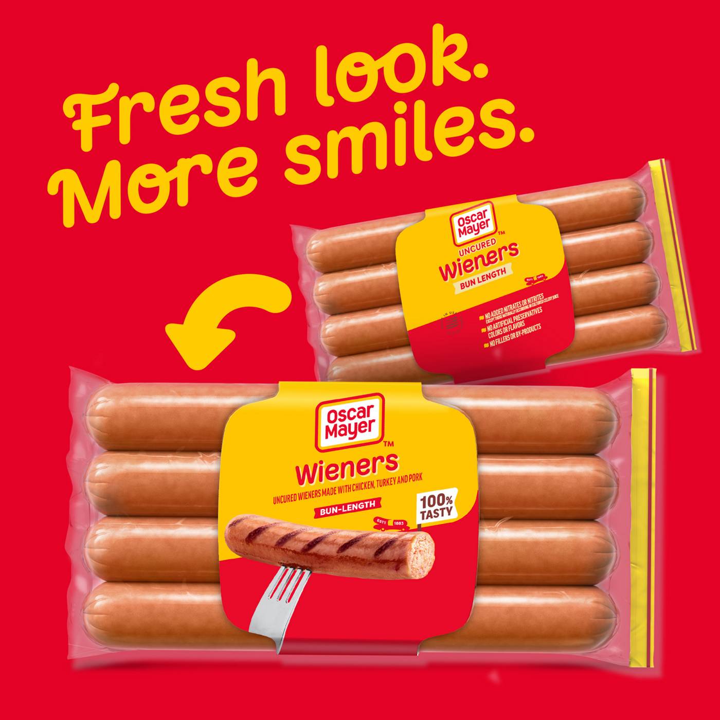 Oscar Mayer Bun Length Uncured Wieners Hot Dogs; image 4 of 6
