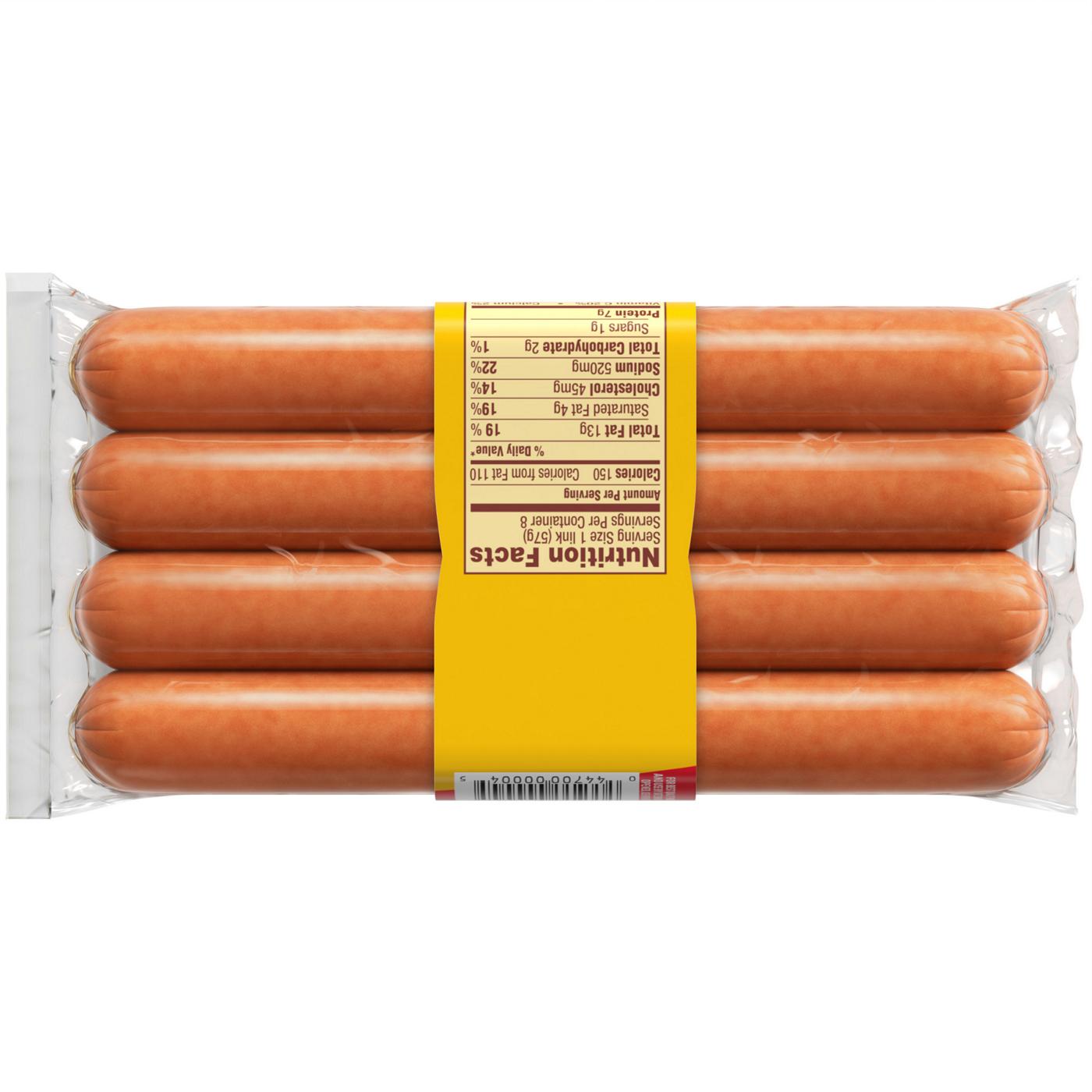 Oscar Mayer Bun Length Uncured Wieners Hot Dogs; image 6 of 6