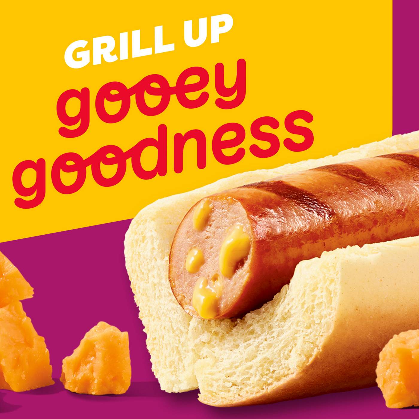 Oscar Mayer Cheese Stuffed Hot Dogs; image 2 of 5