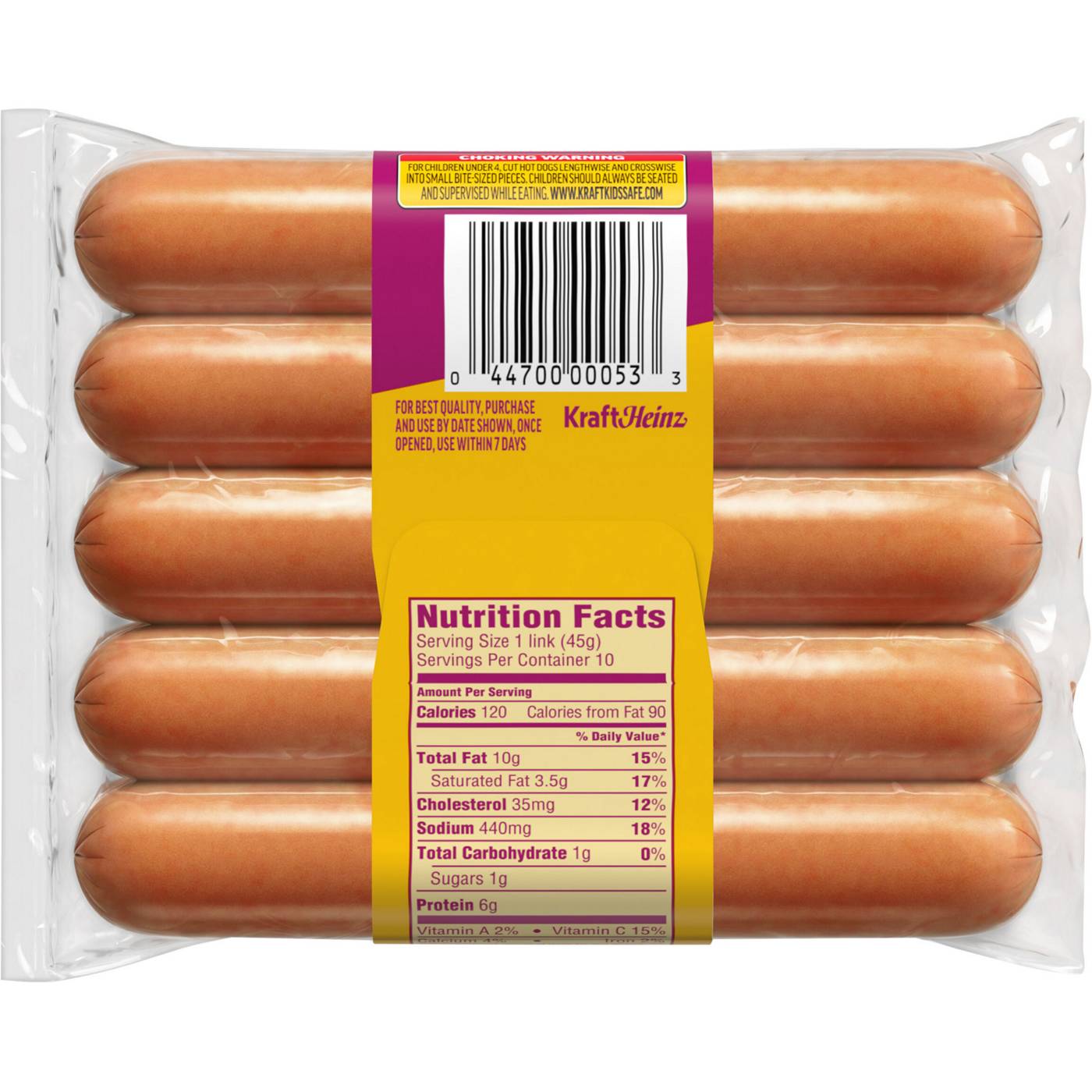 Oscar Mayer Cheese Stuffed Hot Dogs; image 3 of 5