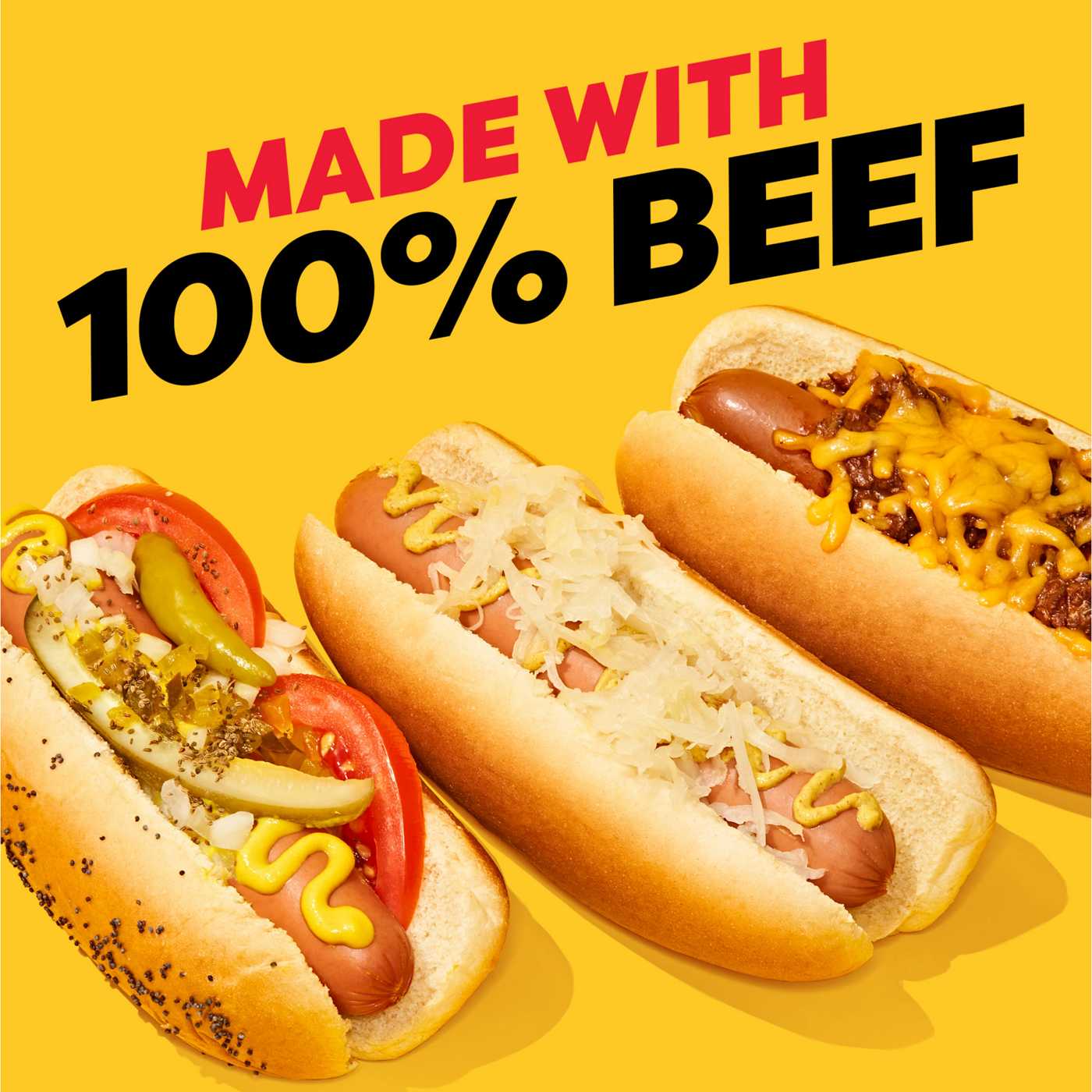 Oscar Mayer Bun Length Uncured Beef Franks Hot Dogs; image 2 of 7