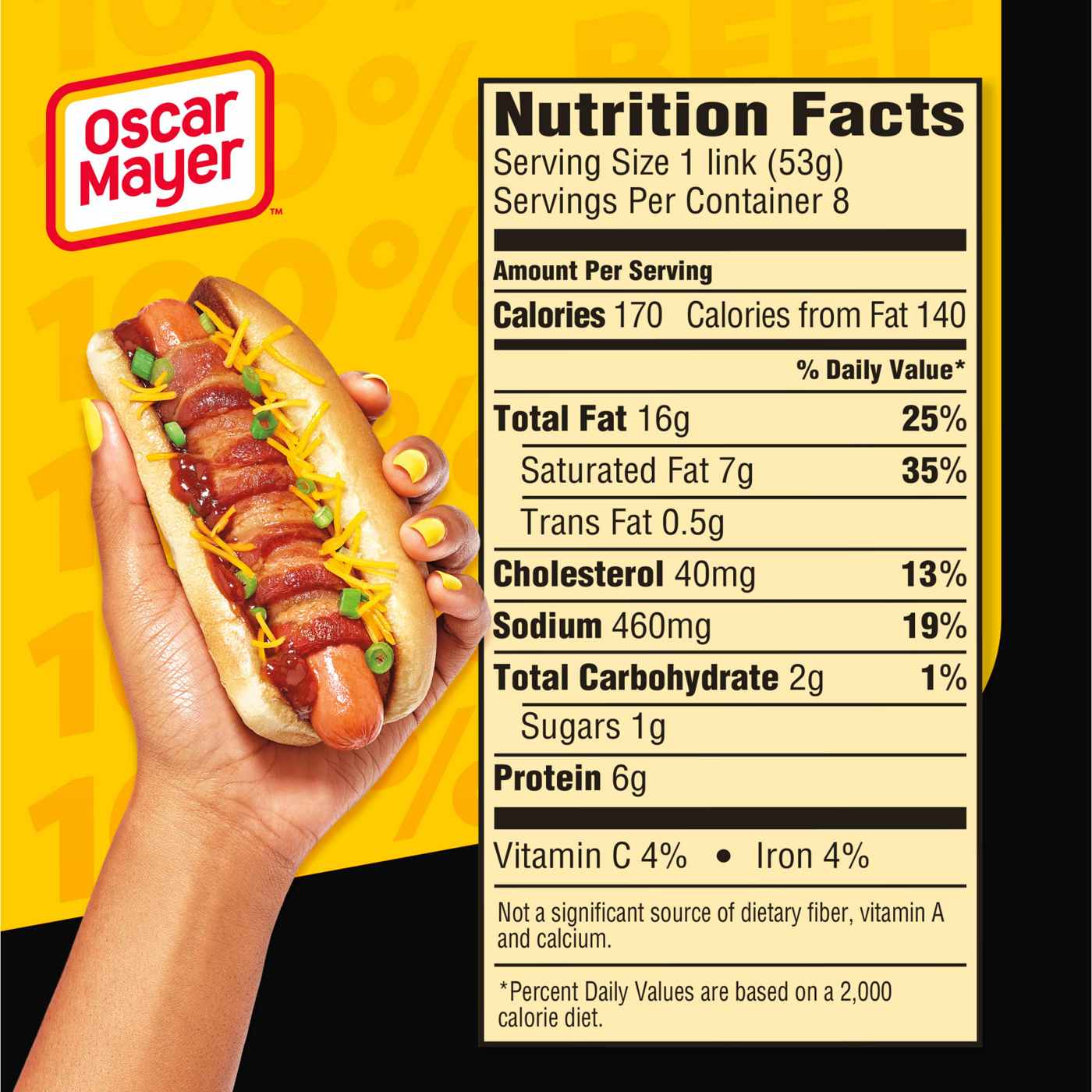 Oscar Mayer Bun Length Uncured Beef Franks Hot Dogs; image 6 of 7