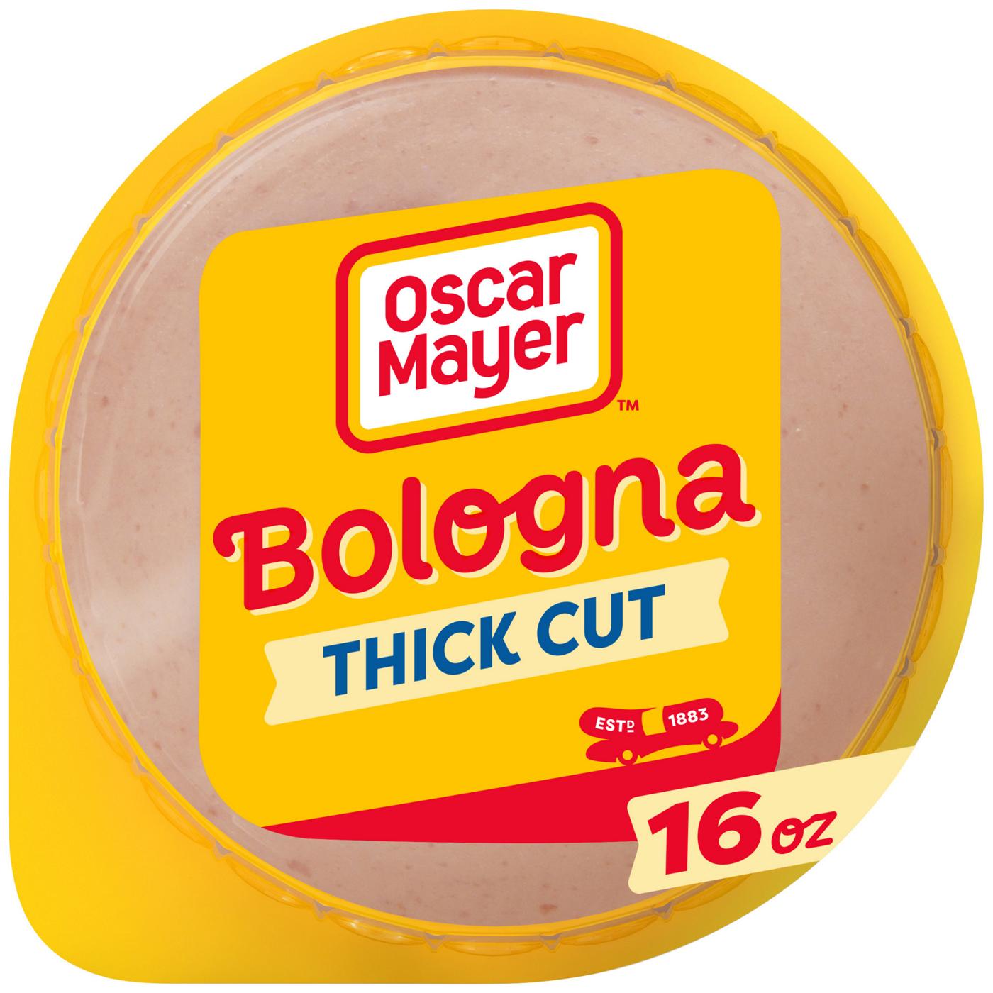 Oscar Mayer Bologna Sliced Lunch Meat, Thick Cut; image 1 of 6