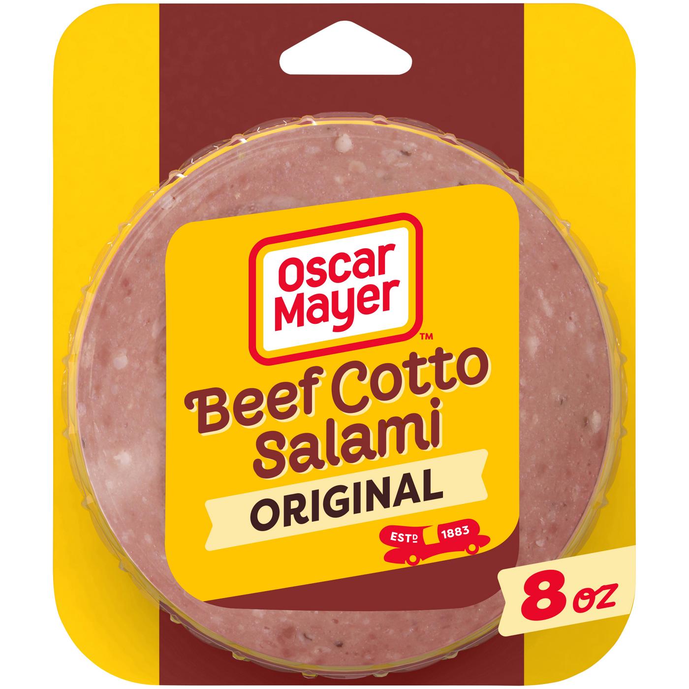Oscar Mayer Beef Cotto Salami Sliced Lunch Meat; image 1 of 3