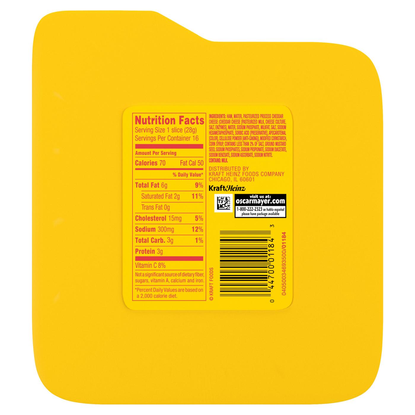 Oscar Mayer Ham & Cheese Loaf; image 3 of 5