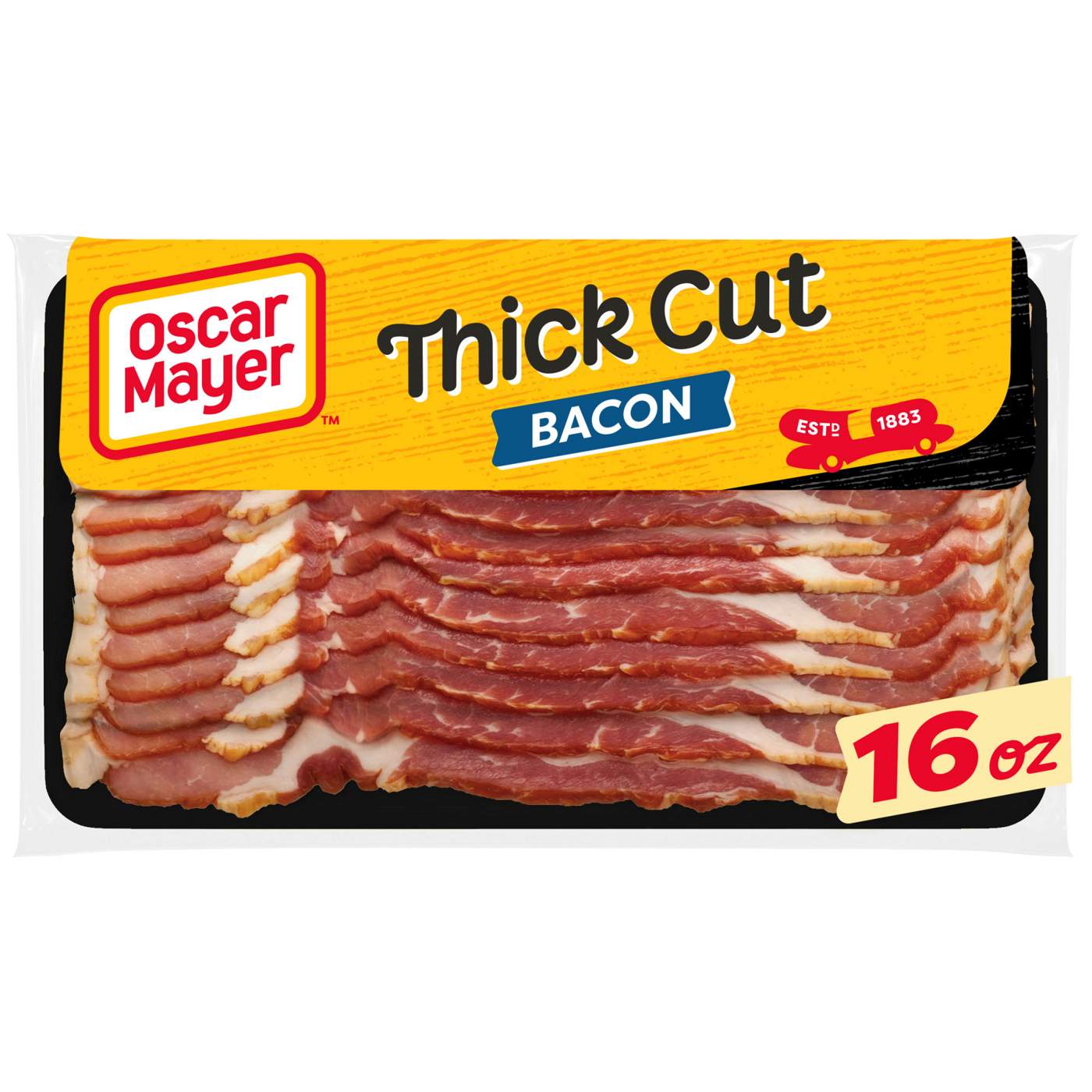 Oscar Mayer Hardwood Smoked Thick Cut Bacon; image 1 of 4