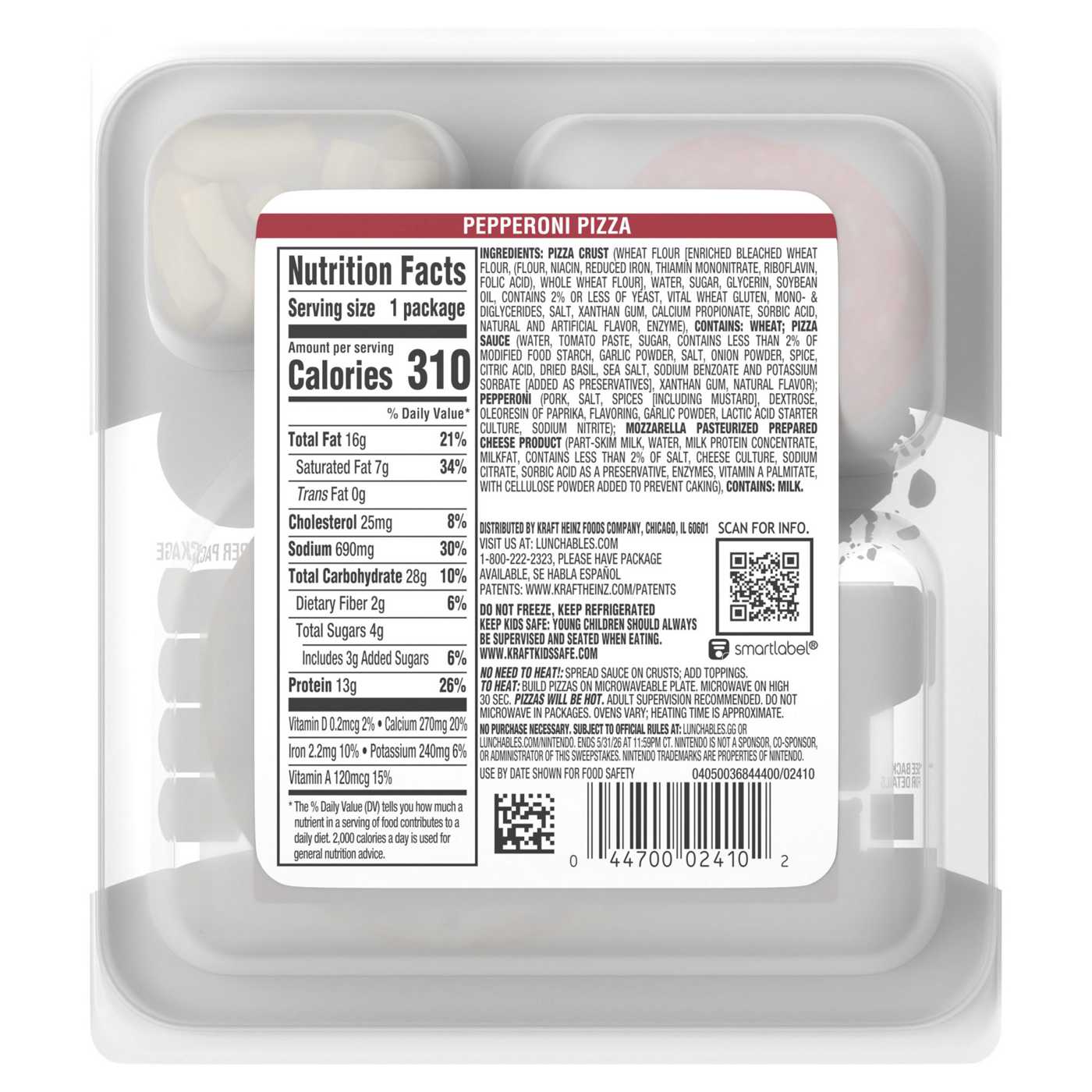 Lunchables Lunch Combinations Pizza With Pepperoni; image 5 of 5