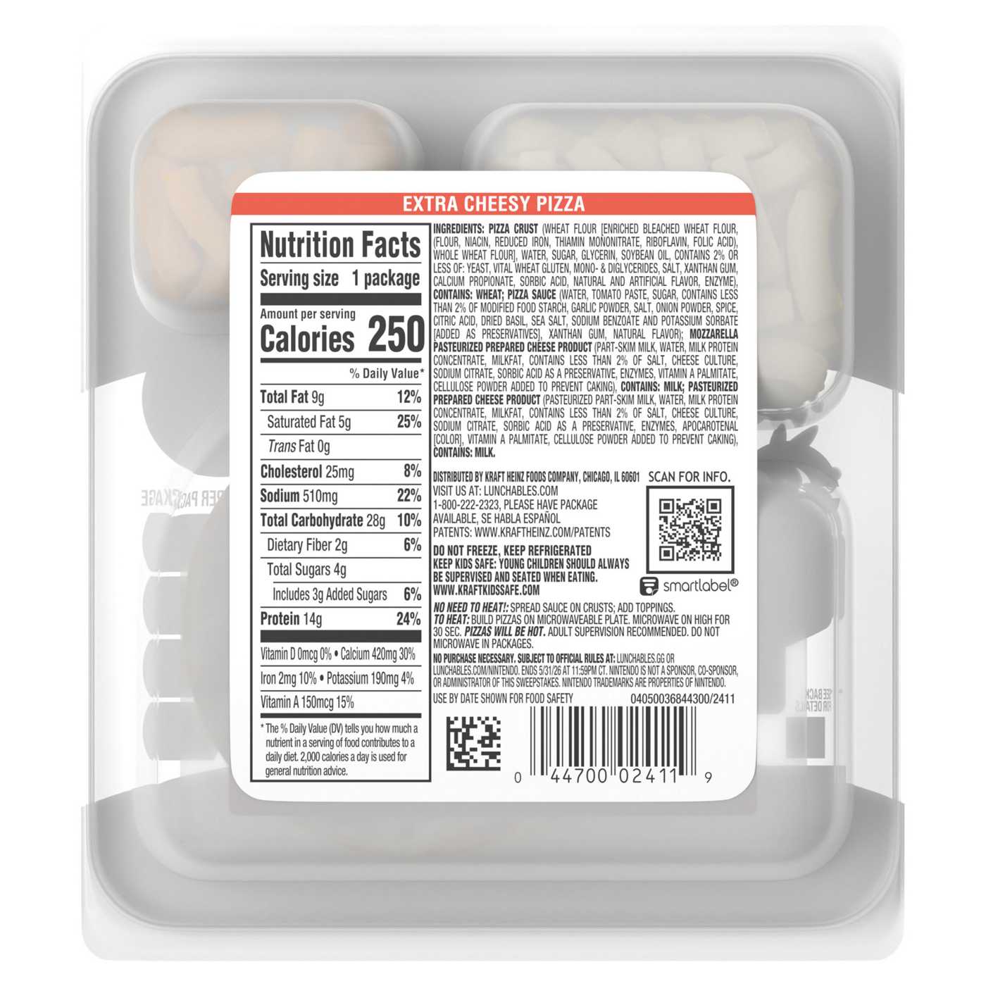 Lunchables Extra Cheesy Pizza; image 4 of 5