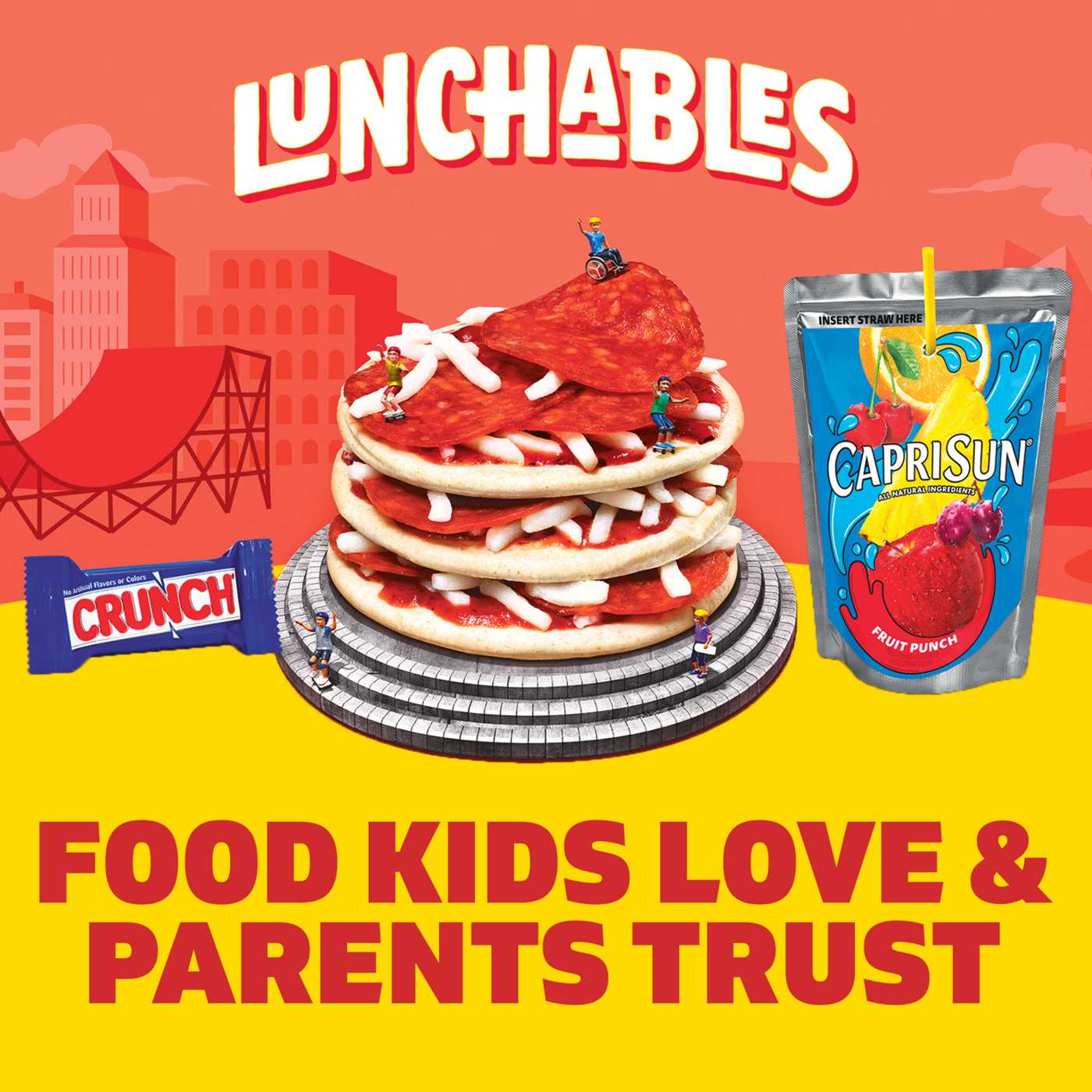 Lunchables Snack Kit Tray - Pizza with Pepperoni, Capri Sun & Candy; image 3 of 6