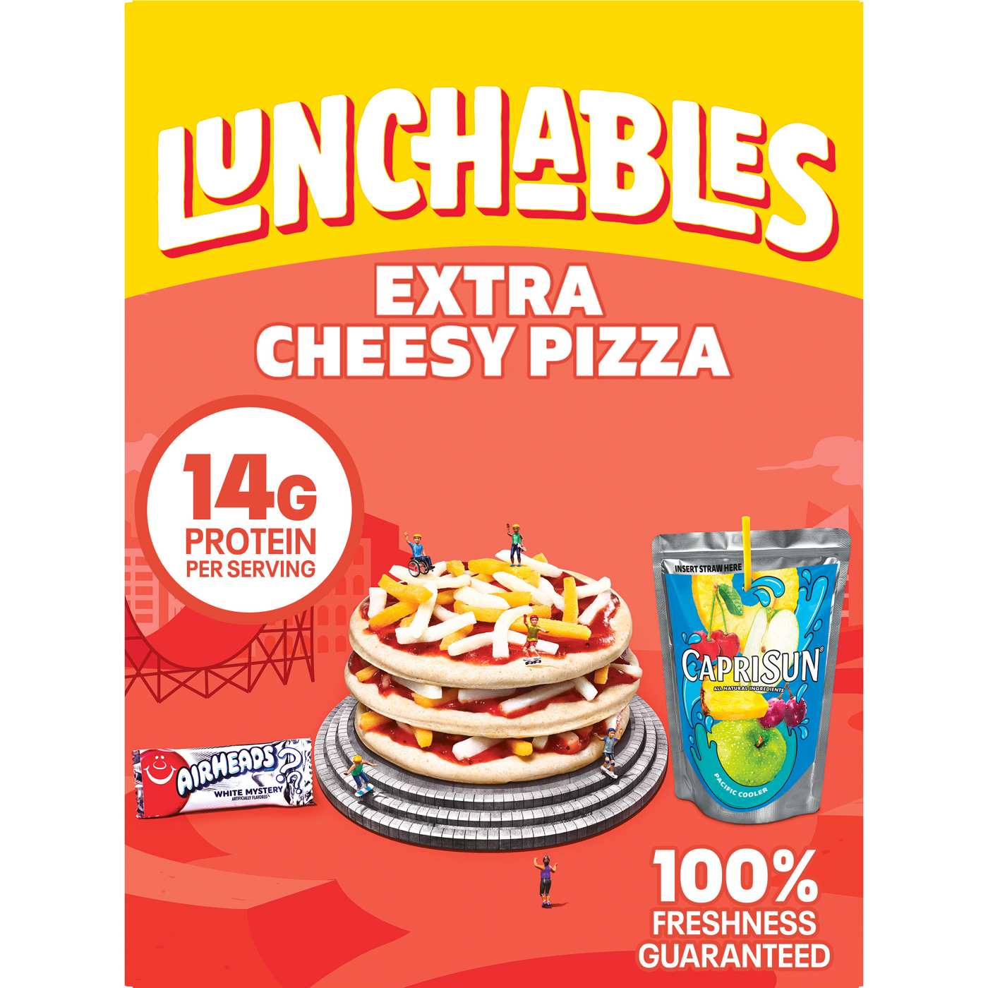 Lunchables Snack Kit Tray - Extra Cheesy Pizza, Capri Sun & Candy; image 1 of 6