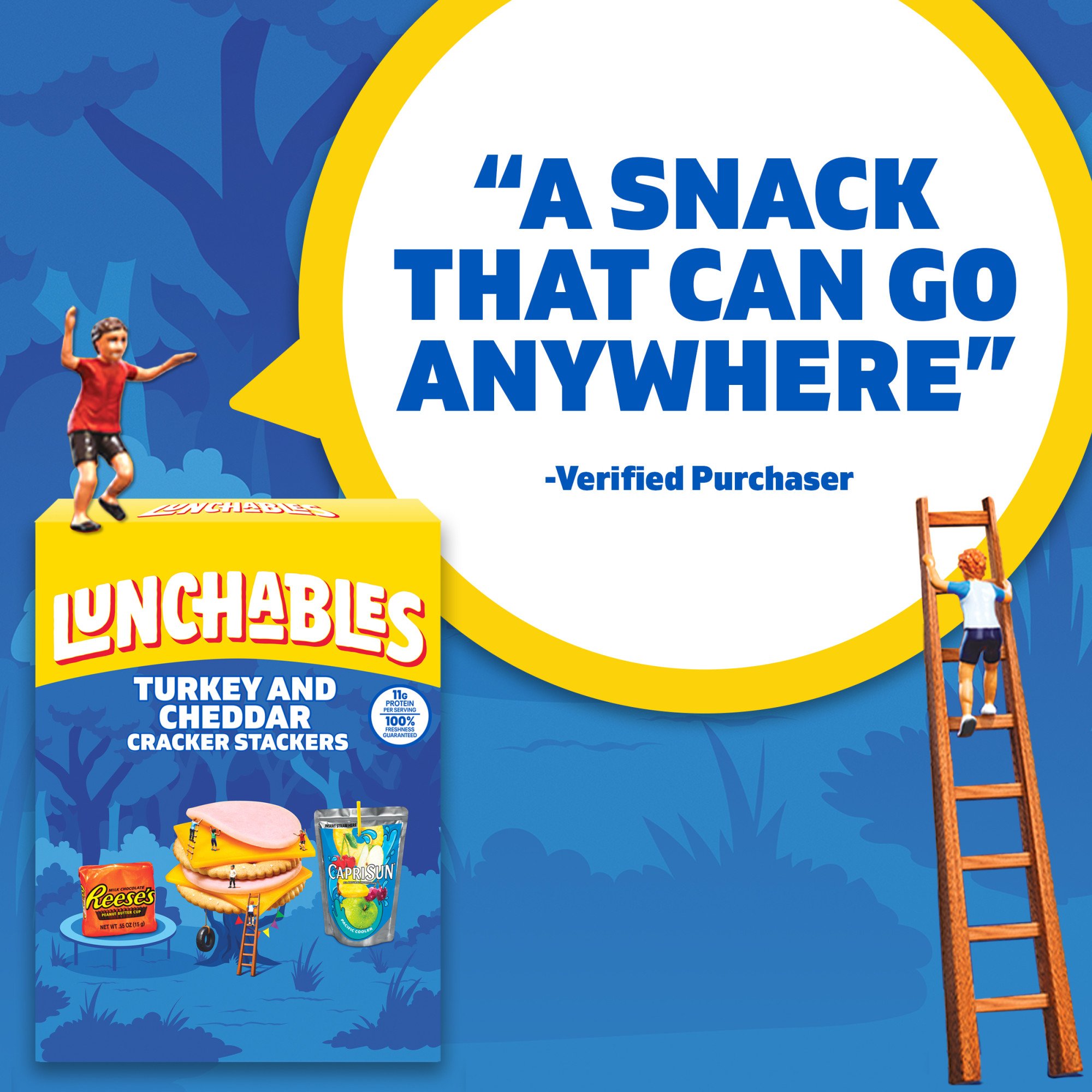 Lunchables Snack Kit Tray - Ham & Cheddar Cheese Cracker Stackers with  Vanilla Cookies - Shop Snack Trays at H-E-B