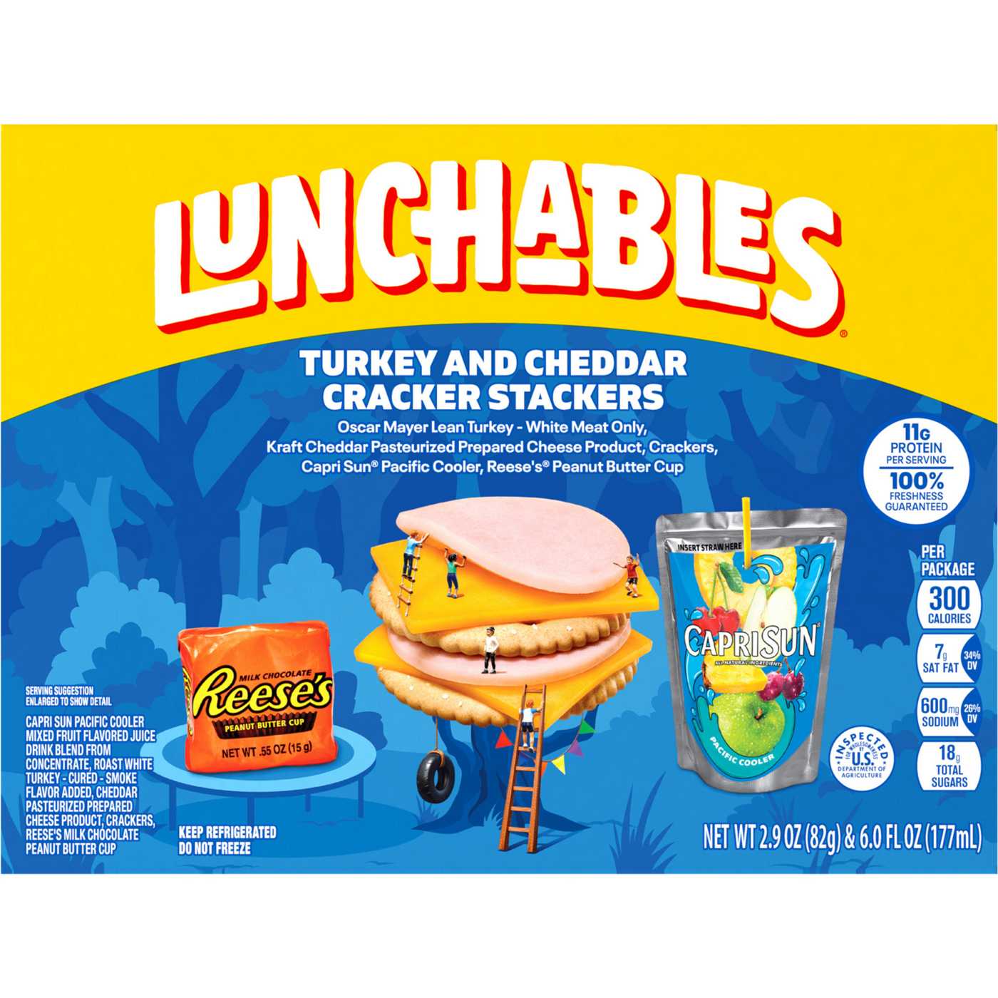 Lunchables Snack Kit Tray - Turkey & Cheddar Cheese Cracker Stackers, Capri Sun & Candy; image 4 of 5