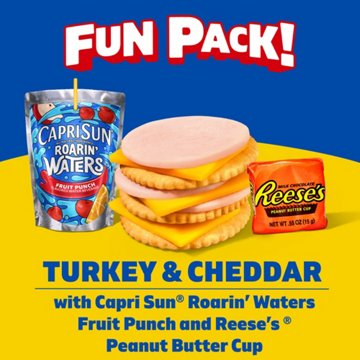Lunchables Lunch Combinations Turkey & Cheddar Cracker Stackers