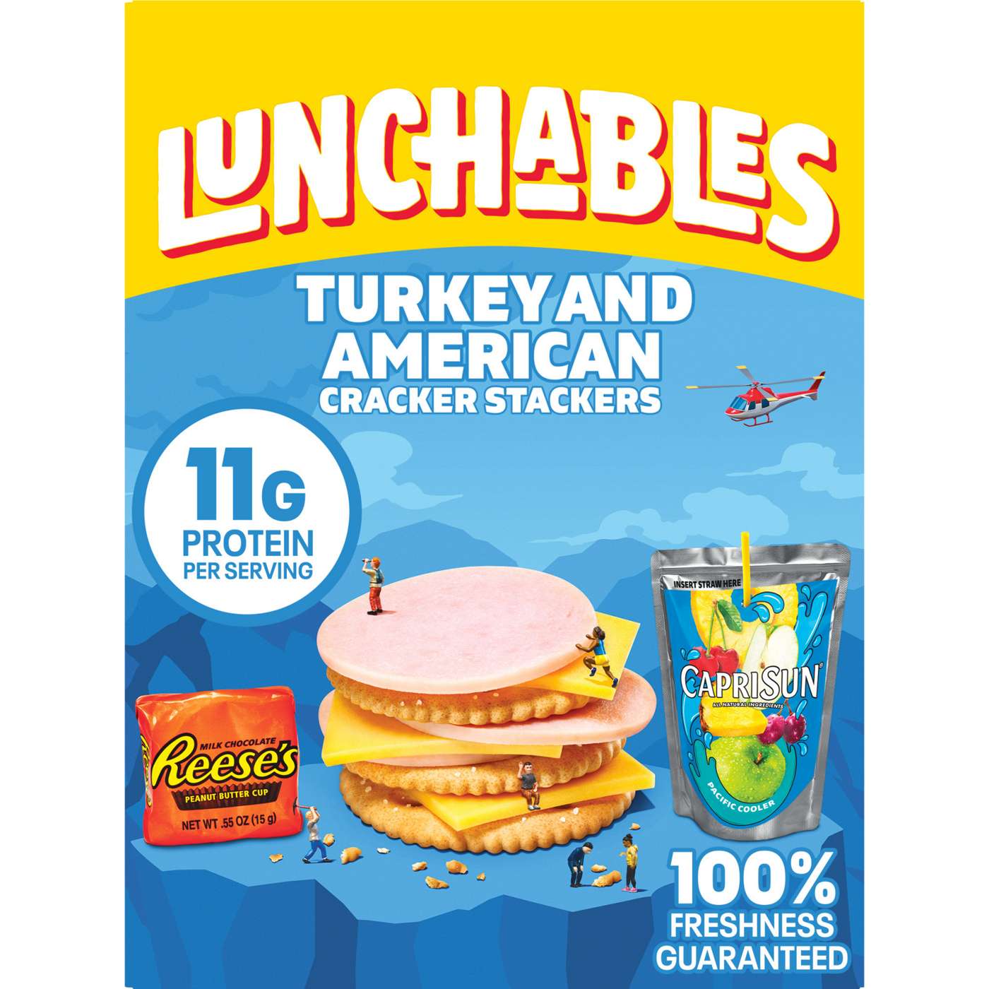 Lunchables Snack Kit Tray - Turkey & American Cracker Stackers, Capri Sun & Candy; image 1 of 4