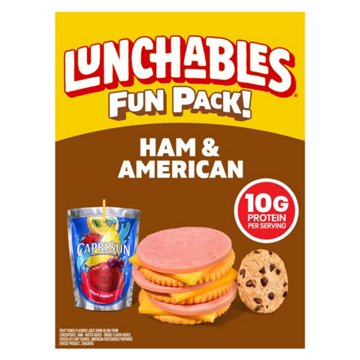 Lunchables Lunch Combinations Ham & American Cracker Stackers