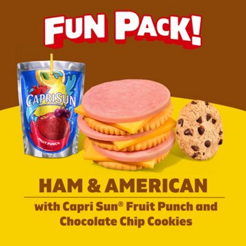 Lunchables Lunch Combinations Ham & American Cracker Stackers