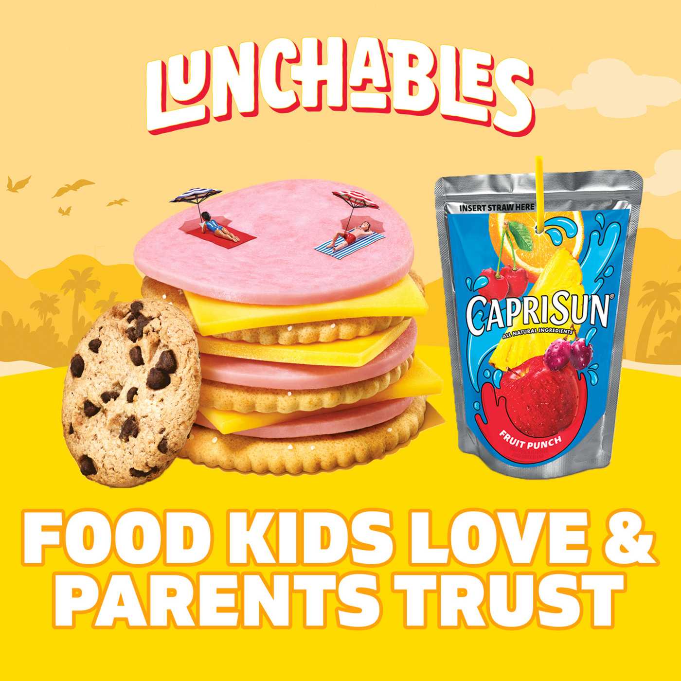 Lunchables Snack Kit Tray - Ham & American Cracker Stackers, Capri Sun & Cookie; image 4 of 6