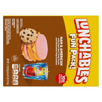 Lunchables Lunch Combinations Ham & American Cracker Stackers