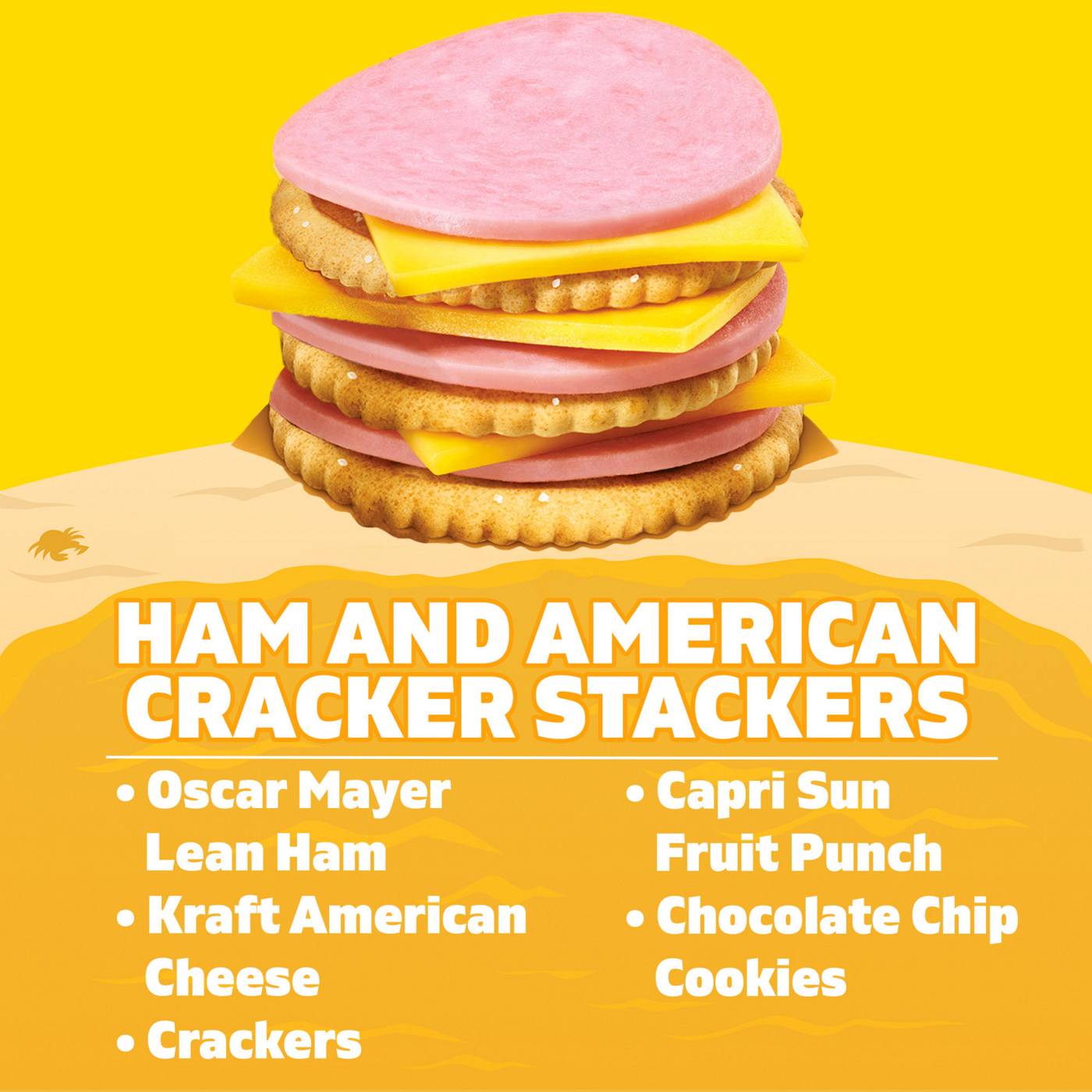 Lunchables Snack Kit Tray - Ham & American Cracker Stackers, Capri Sun & Cookie; image 6 of 6