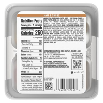 Lunchables Lunch Combinations Ham & Swiss With Crackers