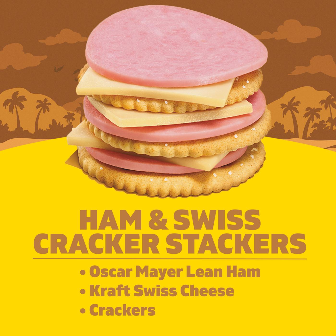 Lunchables Snack Kit Tray - Ham & Swiss Cheese Cracker Stackers; image 6 of 6